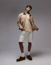 【送料無料】 リーバイス メンズ ハーフパンツ・ショーツ ボトムス Levi's 501 Original straight lightweight denim shorts in ecru ecru(4)