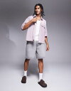 【送料無料】 エイソス メンズ ハーフパンツ・ショーツ ボトムス ASOS DESIGN standard length denim jorts in ligh...