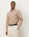【送料無料】 エイソス メンズ シャツ トップス ASOS DESIGN formal easy iron regular shirt in brown BRO...
