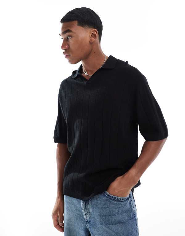 ̵ å  硼  ݥ ȥåץ Jack & Jones open neck polo in ri...
