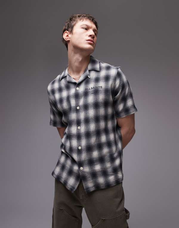 ̵ 륻   ȥåץ AllSaints Underground short sleeve shirt w...