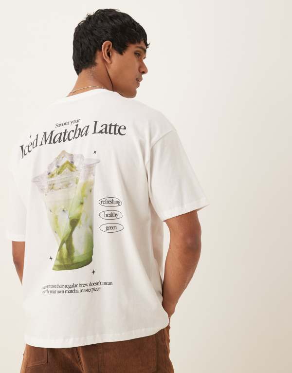 ̵   T ȥåץ ASOS DESIGN oversized t-shirt with back prin...