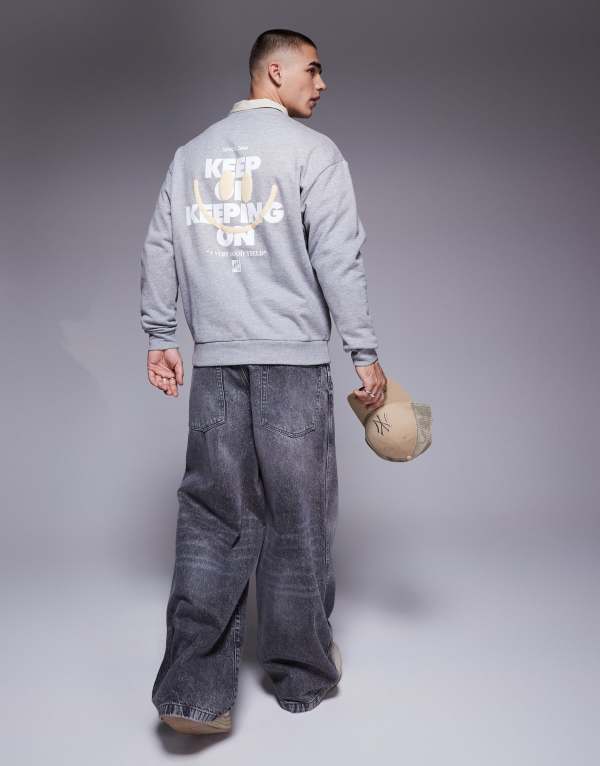 ̵   ѡå  ASOS DESIGN boxy oversized sweatshirt ...