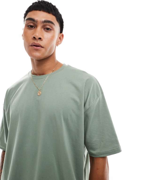 ̵   T ȥåץ ASOS DESIGN oversized t-shirt with cartoon b...