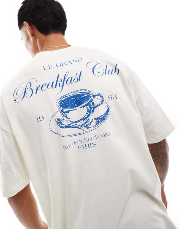 ̵   T ȥåץ ASOS DESIGN oversized t-shirt with text back...
