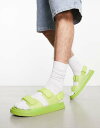 【送料無料】 エイソス メンズ サンダル シューズ ASOS DESIGN sandals in yellow translucent YELLOW