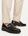 【送料無料】 エイチ バイ ハドソン メンズ スリッポン・ローファー シューズ H by Hudson Alvin loafers in black high ...