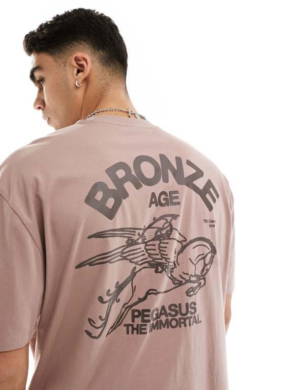 ̵   T ȥåץ ASOS DESIGN oversized t-shirt in dusky pink ...