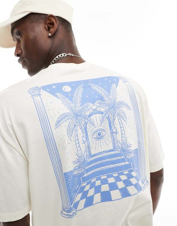 ̵   T ȥåץ ASOS DESIGN oversized T-shirt in white with ...