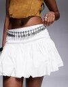 【送料無料】 サウスビーチ レディース ベルト アクセサリー South Beach metal coin boho belt in silver SILVER