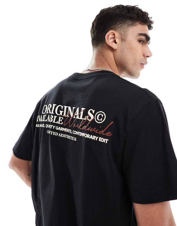 ̵ å  硼  T ȥåץ Jack & Jones oversized T-shirt wit...