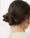 【送料無料】 リクレイム ヴィンテージ レディース ヘアアクセサリー アクセサリー Reclaimed Vintage french hair pin in g...