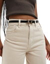 【送料無料】 エイソス レディース ベルト アクセサリー ASOS DESIGN chain link waist and hip jeans belt in black Black