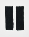 【送料無料】 ピーシーズ レディース 手袋 アクセサリー Pieces knitted arm warmers in black Black