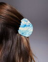 【送料無料】 サウスビーチ レディース ヘアアクセサリー アクセサリー South Beach shell hair claw clip in blue res...