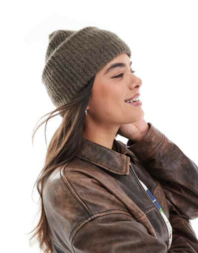 【送料無料】 ピーシーズ レディース 帽子 アクセサリー Pieces chunky ribbed beanie in brown Morel 【送料無料】 ピーシーズ レディース 帽子 アクセサリー Pieces chunky ribbed beanie in brown Morel