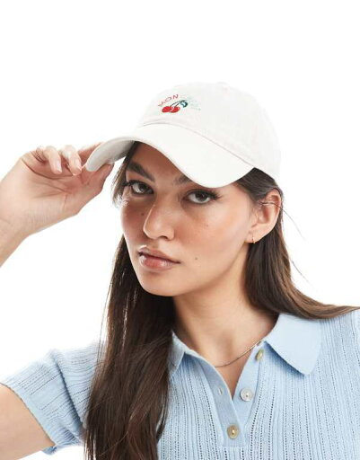 【送料無料】 アクセサライズ レディース 帽子 アクセサリー Accessorize twill cotton Mon Cheri baseball cap in cream CREAM 【送料無料】 アクセサライズ レディース 帽子 アクセサリー Accessorize twill cotton Mon Cheri baseball cap in cream CREAM