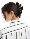 【送料無料】 エイソス レディース ヘアアクセサリー アクセサリー ASOS DESIGN XL hair clip claw in black Black