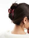 【送料無料】 エイソス レディース ヘアアクセサリー アクセサリー ASOS DESIGN XL hair claw in burgundy Burgundy