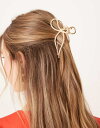 【送料無料】 エイソス レディース ヘアアクセサリー アクセサリー ASOS DESIGN metal hair claw in bow design with...