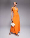 【送料無料】 エイソス レディース ワンピース トップス ASOS DESIGN halter maxi dress in orange ORANGE