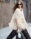【送料無料】 エイソス レディース ワンピース トップス ASOS DESIGN embroidered textured cape overlay mini ...