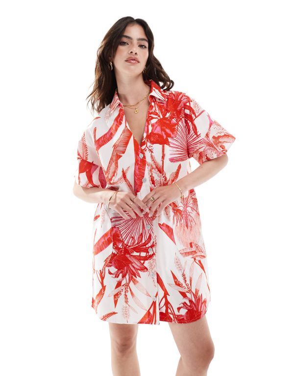 【送料無料】 エイソス レディース ワンピース トップス ASOS DESIGN short sle