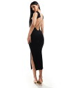【送料無料】 エイソス レディース ワンピース トップス ASOS DESIGN sleeveless midi dress with open back an...