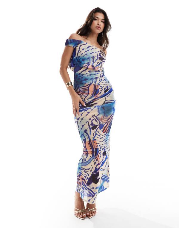 ̵  ǥ ԡ ȥåץ ASOS DESIGN mesh slouchy off the shoulder...