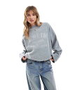 【送料無料】 エイソス レディース パーカー・スウェット アウター ASOS DESIGN embossed berlin graphic borg sweat...