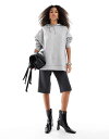 【送料無料】 エイソス レディース パーカー・スウェット フーディー アウター ASOS DESIGN oversized hoodie in gray mar...