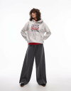 【送料無料】 リーバイス レディース パーカー・スウェット アウター Levi's western logo hoodie in gray Gray