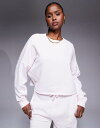 【送料無料】 リバーアイランド レディース パーカー・スウェット アウター River Island chopped sweatshirt light pink...