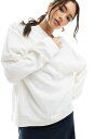 【送料無料】 エイソス レディース パーカー・スウェット アウター ASOS DESIGN oversized sweatshirt in cream CREA...