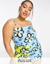 【送料無料】 コルージョン レディース ジャンプスーツ トップス COLLUSION Plus mixed floral strappy romper in m...
