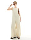 【送料無料】 エイソス レディース ジャンプスーツ トップス ASOS DESIGN crew neck culotte romper jumpsuit in ...