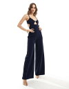 【送料無料】 エイソス レディース ジャンプスーツ トップス ASOS DESIGN layered cup detail jumpsuit with wide...