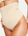 【送料無料】 エイソス レディース パンツ アンダーウェア ASOS DESIGN shaping control thong in beige Beige