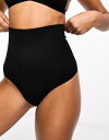 【送料無料】 エイソス レディース パンツ アンダーウェア ASOS DESIGN shaping control thong in black Black(4)