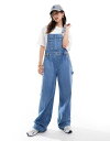【送料無料】 オンリー レディース ジャンプスーツ トップス ONLY denim worker overalls in light blue denim Me...