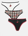 【送料無料】 デイジーストリート レディース ブリーフパンツ アンダーウェア Daisy Street cherry embroidery multi pack...