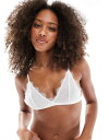 【送料無料】 コットンオン レディース ブラジャー アンダーウェア Cotton On eyelash triangle bralette in cream C...