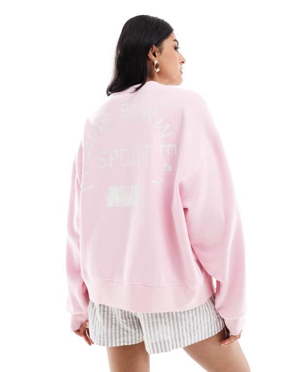 ̵ ѥ ǥ ˥åȡ  Pacsun sport slogan crewneck sweater i...
