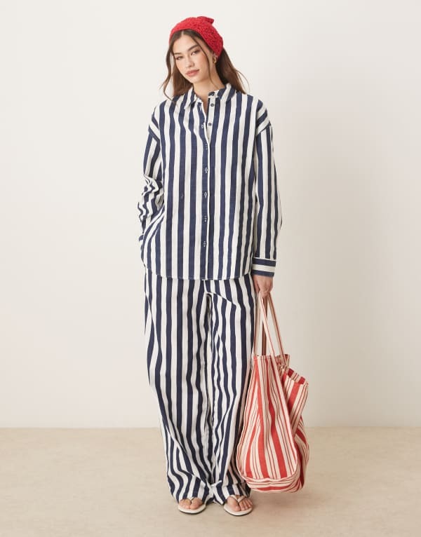 ̵  ǥ 奢ѥ ܥȥॹ ASOS DESIGN linen look pull on pants i...