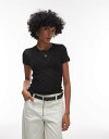 【送料無料】 オールセインツ レディース Tシャツ トップス Allsaints june tee in black black(4)