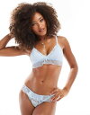 【送料無料】 コットンオン レディース ブラジャー アンダーウェア Cotton On holly lace triangle padded bralette ...