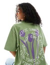 【送料無料】 パクサン レディース Tシャツ トップス PacSun tulip T-shirt in green GREEN