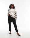 【送料無料】 マンゴ レディース レギンス ボトムス Mango Curve slim fit leggings in black Black