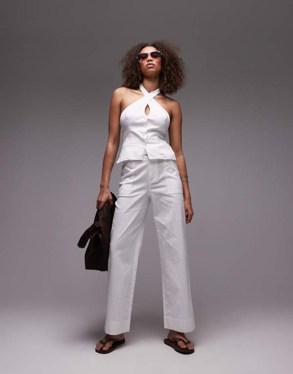 ̵ ꡼ ѡ ǥ 奢ѥ ܥȥॹ Emory Park belt detail wide leg l...