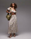 【送料無料】 エモリー パーカー レディース スカート ボトムス Emory Park floral tiered boho maxi skirt in multi - part of a set Multi